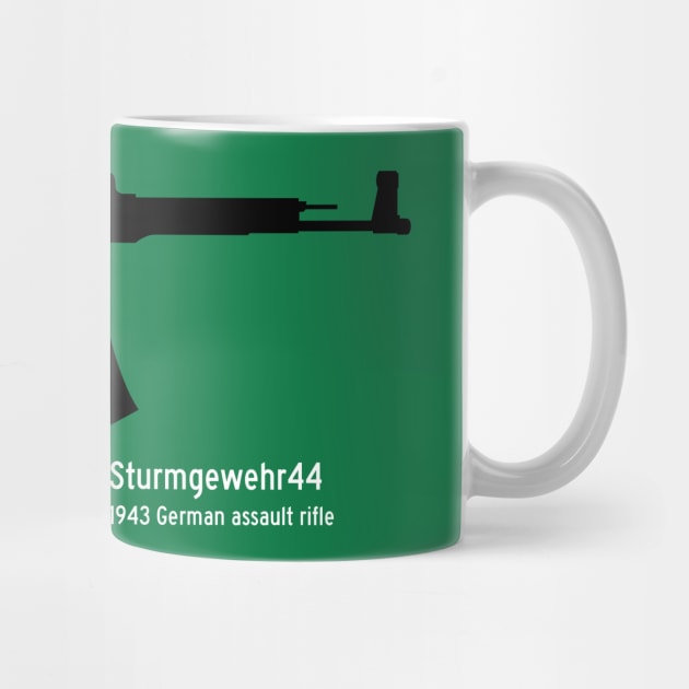 Stg44 Sturmgewehr44 or Mp44 Historical 1943 German assault rifle white. by FOGSJ